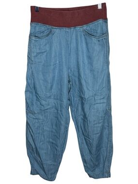 Citron Bleu Chambray Tencel Jogger Pants